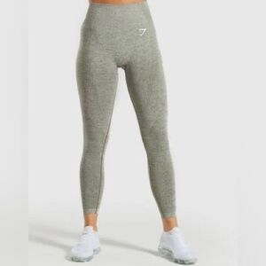 Gymshark  (olive grey/gray) High-Waist Leggings — Khaki Marl
